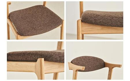 ハーフアームチェア FLUT フラット オーク無垢 大川家具 大川市