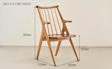 ダイニングチェア OTTE オーク ウォールナット 無垢 板座 大川市 辻製作所