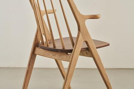 ダイニングチェア OTTE オーク ウォールナット 無垢 板座 大川市 辻製作所