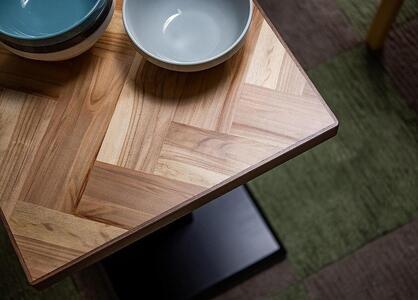 サイドテーブルCOZY（コージ―）天板矢貼り　大川家具