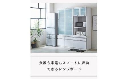 【開梱設置】ヘネシー キッチンボード 幅70cm 耐震 食器棚 引き戸 ダイニングボード 完成品 スリム 大川家具