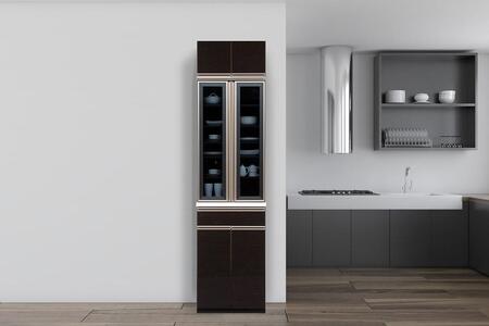 （ブラック木目）【開梱設置／受注製作】 ネオ ハイタイプ 食器棚 幅60cm 上置き付き 食器棚 完成品 ダイニングボード スリム 大川家具 キッチンボード