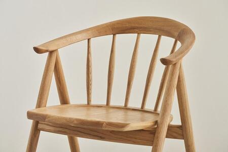 ガマルニー チェア オーク無垢 板座 北欧 辻製作所 大川市 | 椅子 いす