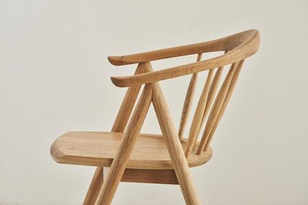 ガマルニー チェア オーク無垢 板座 北欧 辻製作所 大川市 | 椅子 いす