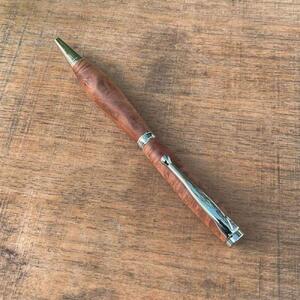 木製ボールペンとシャープペンシル(0.5mm)のセット 花梨瘤（カリンコブ