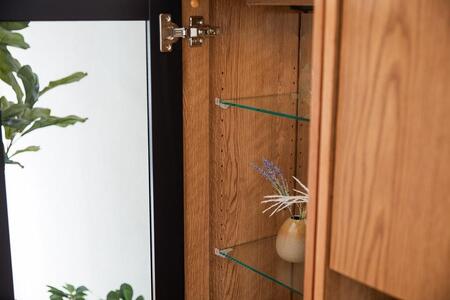 バロン 42キュリオケース:ヴィンテージナチュラル【モーブル】【大川家具】