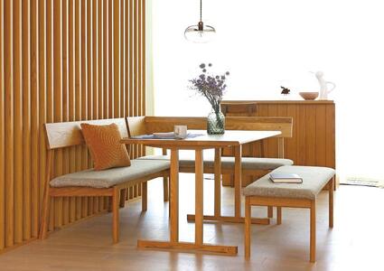 【開梱設置】高野木工 ARCO アルコ ダイニングテーブル ホワイトオーク W150×D80cm 【10年保証】