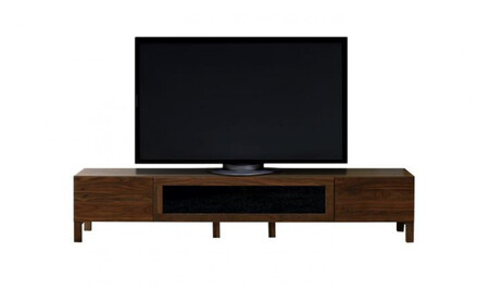 【開梱設置】高野木工 LECCE レッチェ 200TVボード ウォルナット (黒ガラス) 【10年保証】