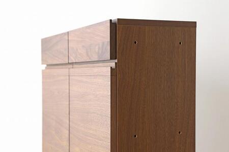 【開梱設置】高野木工 LECCE レッチェ 80薄型キャビネット ウォルナット 【10年保証】