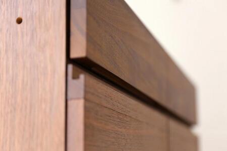 【開梱設置】高野木工 LECCE レッチェ 80薄型キャビネット ウォルナット 【10年保証】