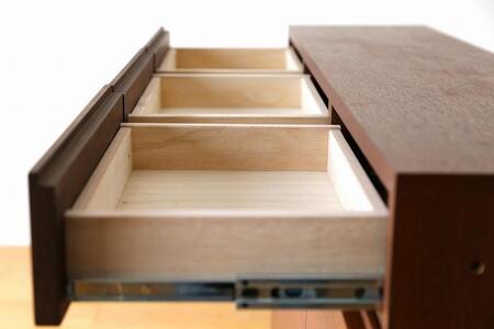 【開梱設置】高野木工 LECCE レッチェ 120薄型キャビネット ウォルナット 【10年保証】