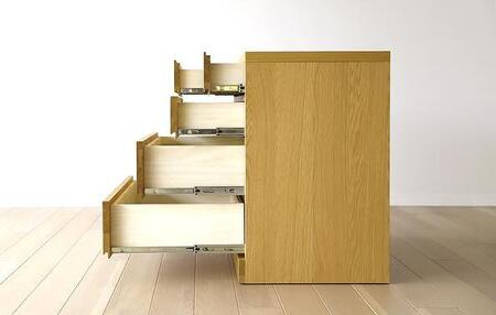 【開梱設置】高野木工 LECCE レッチェ 80サイドチェスト ホワイトオーク【10年保証】