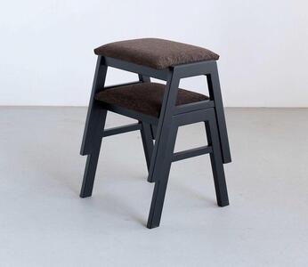 スタッキングスツール ブラック 大川市