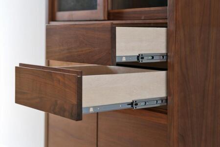 【開梱設置】高野木工 CANO カノ 85トールカップボード ウォルナット【10年保証】