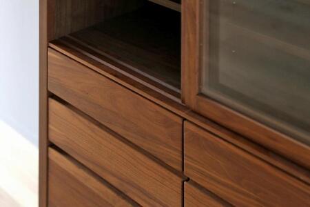 【開梱設置】高野木工 CANO カノ 145ローカップボード ウォルナット【10年保証】