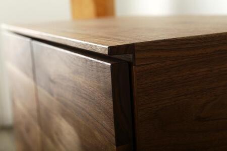 大川家具 ブローディ 80cm リビングボード アイアン脚 天然木ウォールナット アイアン脚