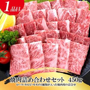 福岡県産 黒毛和牛A4ランク以上の博多和牛! 焼肉詰め合わせ450g&特選スライス300gセット