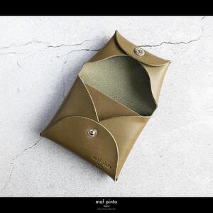 maf pinto (マフ ピント) ミニ財布 コンパクト ウォレット 小銭入れ オリーブ レザー 本革 日本製