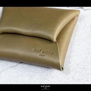 maf pinto (マフ ピント) ミニ財布 コンパクト ウォレット 小銭入れ オリーブ レザー 本革 日本製
