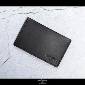 maf pinto (マフ ピント) カードケース 1枚 免許証 マイナンバーカード 薄型 スリム ブラック レザー 本革 日本製