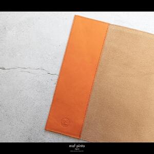 maf pinto (マフ ピント) ノートカバー B5サイズ オレンジシュリンク レザー 本革 日本製