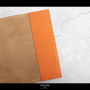 maf pinto (マフ ピント) ノートカバー B5サイズ オレンジシュリンク レザー 本革 日本製