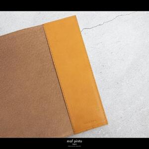 maf pinto (マフ ピント) ノートカバー B5サイズ イエロー レザー 本革 日本製