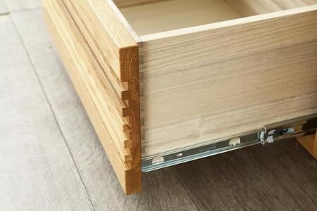 大川家具 ジャギー120TVボード左引出し オーク(ナラ) 台輪