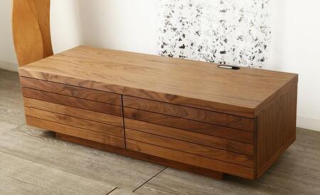 大川家具 ノート120TVボード左引出し ウォールナット 台輪