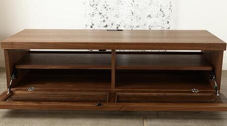 大川家具 ジャギー120TVボード1枚扉 ウォールナット 台輪