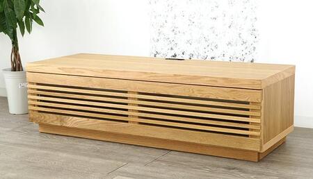 大川家具 ジャギー120TVボード1枚扉 オーク(ナラ) 台輪