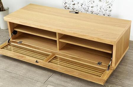 大川家具 ジャギー120TVボード1枚扉 オーク(ナラ) 台輪