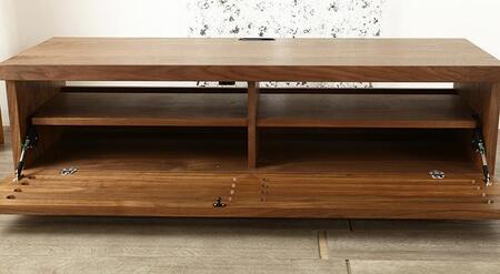 大川家具 ノート120TVボード1枚扉 ウォールナット 台輪