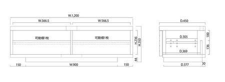 大川家具 ノート120TVボード1枚扉 オーク(ナラ) 台輪
