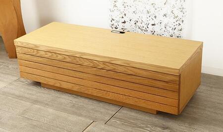 大川家具 ノート120TVボード1枚扉 オーク(ナラ) 台輪