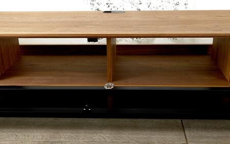 大川家具 ソフィア200TVボード ブラックフレーム 天然木ウォールナット 台輪