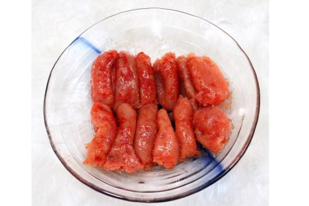 CE-004_【博多紀久屋】無着色辛子明太子切子（360ｇ）