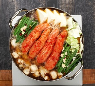 AQ-021_【ご家庭用】博多明太もつ鍋（醤油味）3人前