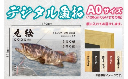 CM-013 【A０・デジタル魚拓】メモリアルフィッシュを釣れたてのままに