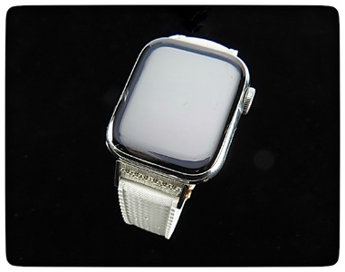 CN-009_Apple Watch専用シルバー925製チャーム_sevenstone(Diamond)&ラバーバンド