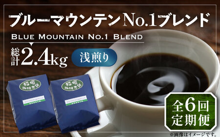 【全6回定期便】ブルーマウンテン NO.1 ブレンド コーヒー ( 浅煎り )《豊前市》【稲垣珈琲】 珈琲 コーヒー 豆 粉 [VAS168]