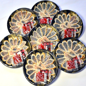 【6回定期便】九州産天然ふぐたたき刺身7皿セット【001-0395】