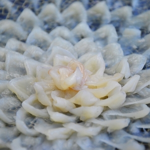 【3回定期便】とらふぐ刺身 菊盛り一尺大皿 ふぐ皮湯引き付4人前【001-0402】