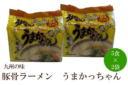 九州の味豚骨ラーメンうまかっちゃん10食セット【001-0331】