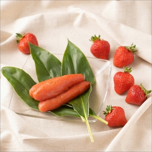 福岡産あまおう&ふくや味の明太子200g【011-0078】