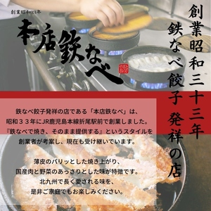 【4回定期便】本店鉄なべ冷凍ぎょうざと冷凍しそぎょうざ48個入り交互にお届け【040-0013】
