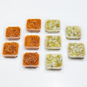 たこわさ100g×5個・いか塩辛100g×5個　中間老舗辻鮮魚店 3代目店主 マサルおやじの魚屋珍味【001-0021】おつまみ 珍味 おかず 一品 お酒のお供 酒の肴 惣菜 たこわさ タコ 塩辛 イカ 烏賊 冷凍保存 小分け トッピング