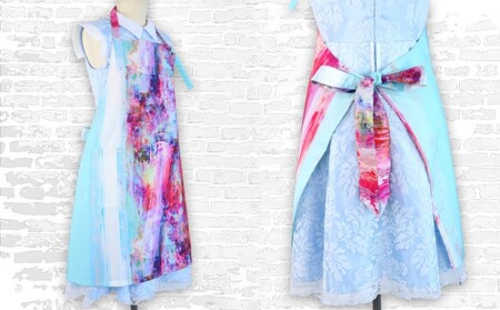 エプロン あざやかオシャレエプロン ギフト 衣類 キッチン ラブリーグレイス 