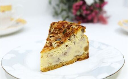 【低糖質】手作りごろごろナッツ・ベイクドチーズケーキ スイーツ デザート お菓子 焼菓子 砂糖不使用 小麦粉不使用 