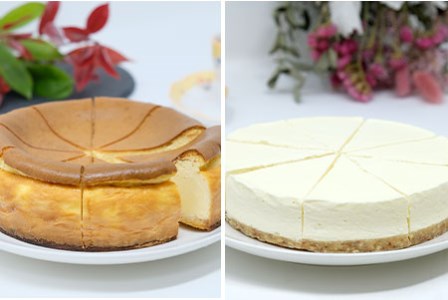 【低糖質】チーズケーキ２種セット（ベイクド＆レアチーズケーキ）